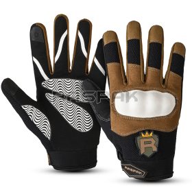 Knuckle protected motocross gloves